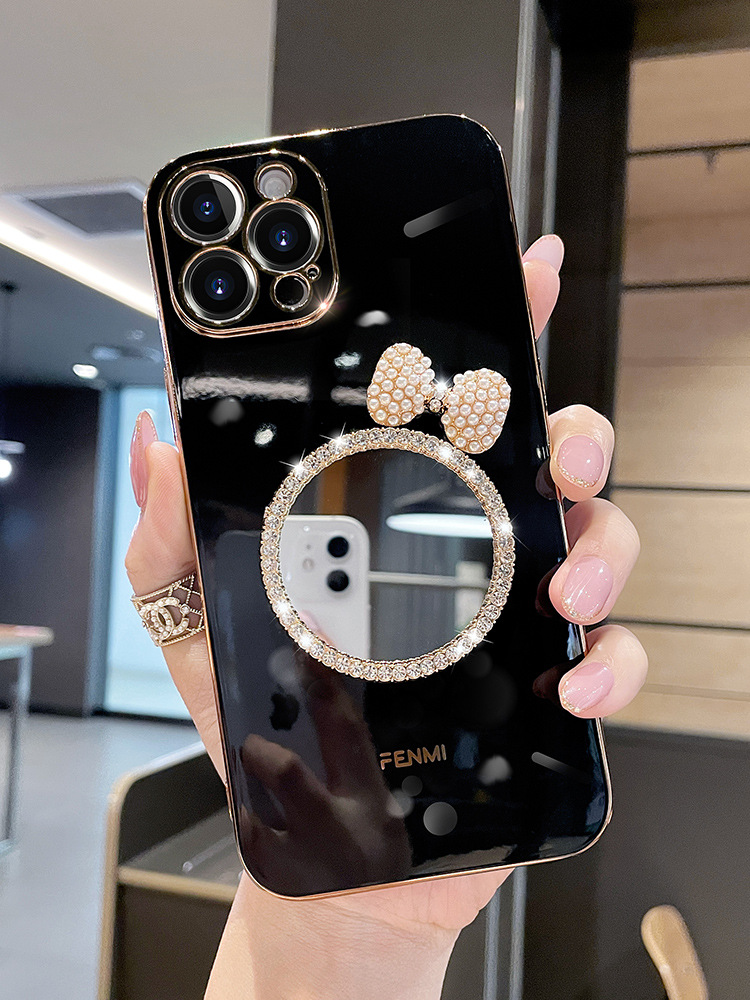 Mobile phone case for Honor 80Pro mobile phone case, fashionable silicone 70 butterfly mirror, Honor magic5 protective cover X40 new model_voghion.com