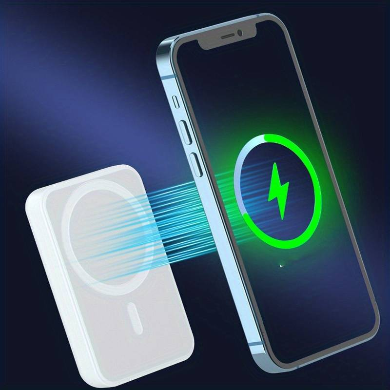 3000mAH Magnetic Wireless Charger Power Bank External Battery Portable For IPhone14/14Plus/14Pro/14ProMax /13/13Pro/13ProMax /12/12Pro/12ProMax _voghion.com