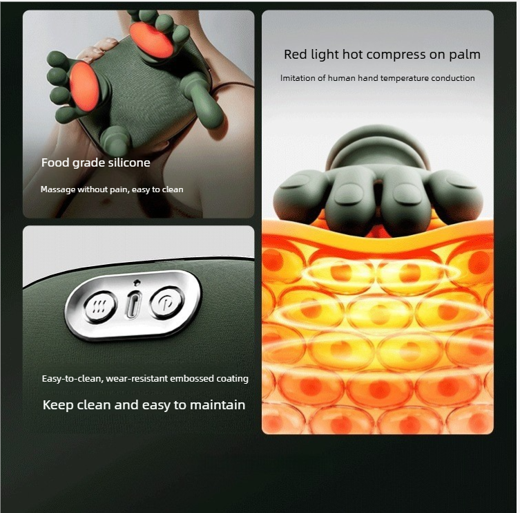 Massaggiatore cervicale multifunzionale per spalle e collo transfrontaliero, scaldamani e impastatore_voghion.com