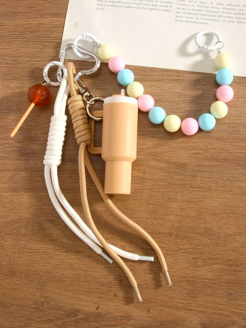 Cross Border Stanley Ice Cup Kann Lippenstift Schlüsselanhänger Anhänger Doppel Hängende Perlen Stick Seil Tasche Anhänger Großhandel_voghion.com