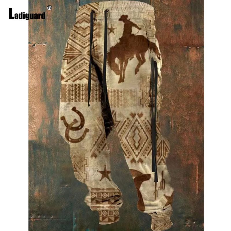 Plus Size 6xl Men Casual Elastic Waist Gothic Skull Print Trouser Mens Fashion Hip Hop Sweatpan Men's Stand Pocket_voghion.com