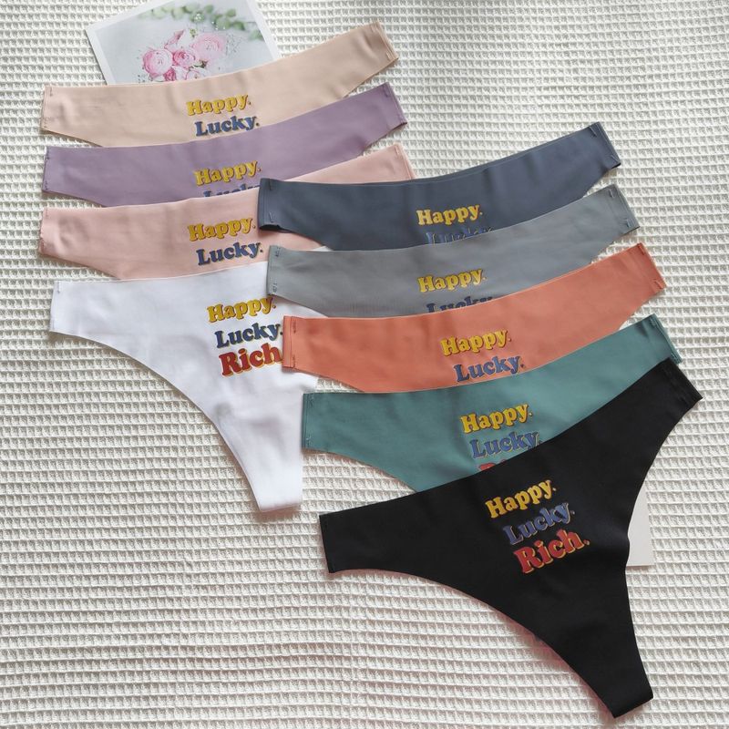 Seamless Thong Underwear For Women - Ultra-Thin Breathable Low-Rise Yoga Panties, No Show Comfort For Workout & Daily Wear_voghion.com