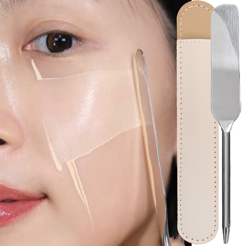 Creme Edelstahl Doppel-HeadedMakeup Foundation Lidschatten Palette Farbe Nail art Maniküre Polnischen Gel DIY Mi_voghion.com