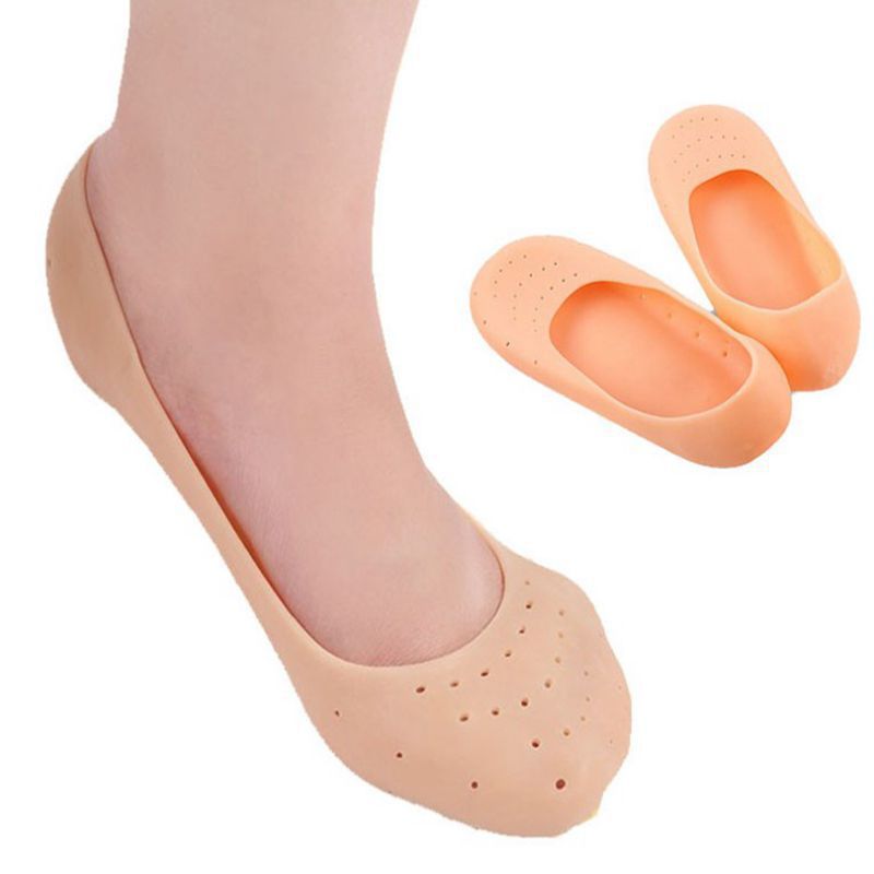 Copripiedi in silicone, calzini da barca a palmo intero, suola anti-crepa per uomo e donna, copripiedi morbidi ed elastici per il tallone in silicone_voghion.com