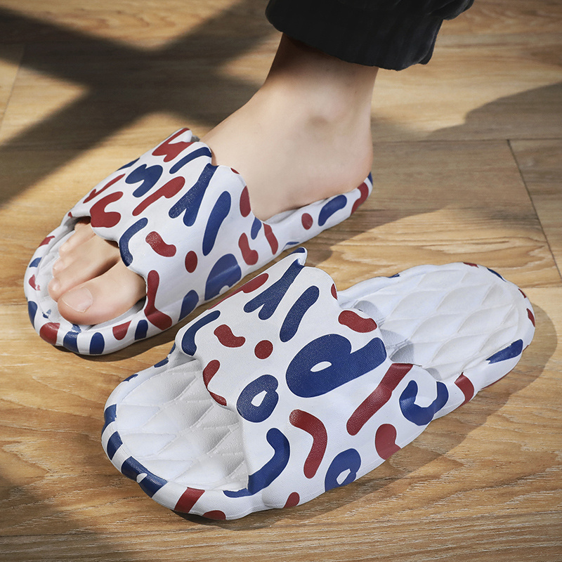 Tofflor Dam Sliders Herr Sandaler Öppen tå Kudde Strandtofflor för sommar Mjukt skum Sliders Tofflor för inomhus utomhus_voghion.com