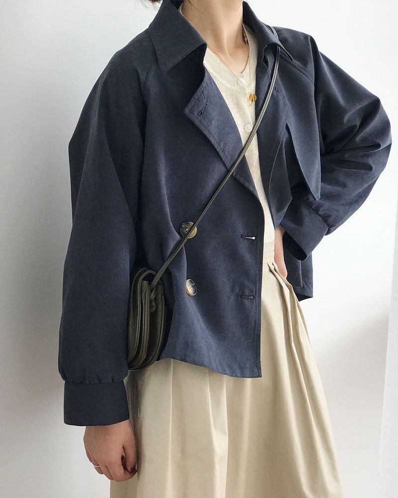 Damenbekleidung Kurze kleine dünne Arbeitsjacke Ins Casual_voghion.com