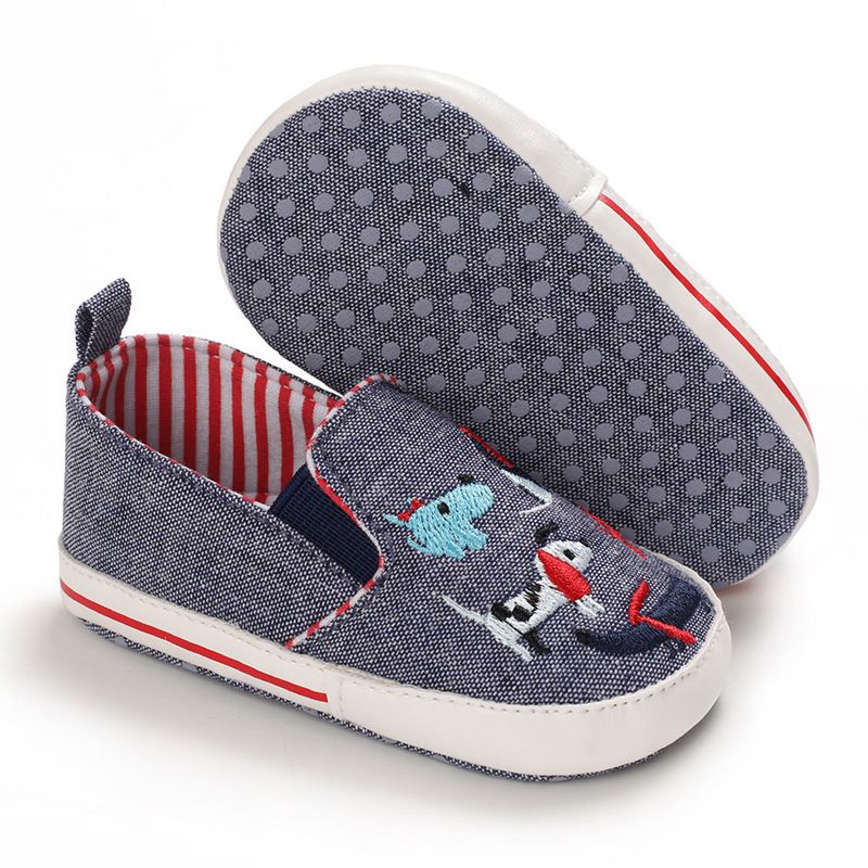 Mother & Kids Spring and autumn 0-1 year old baby cartoon canvas shoes_voghion.com