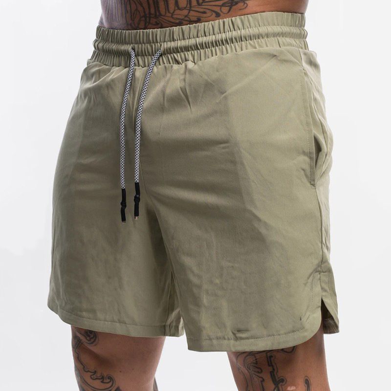 Pantaloncini da allenamento da uomo - Pantaloncini da palestra e da corsa ad asciugatura rapida con fodera in rete traspirante (elastico in vita, design anti-sfregamento, stile atletico alla moda)_voghion.com