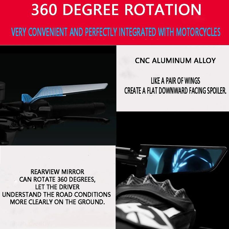Espejo retrovisor lateral para motocicleta CB650R, accesorios para motocicleta CB650R_voghion.com