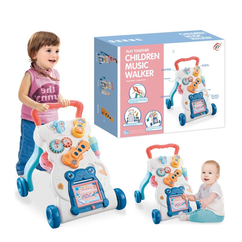 Nuevo andador con carrito para bebés, multifuncional, antivuelco, para bebés y niños de 1 a 3 años, para ayudarlos a aprender a caminar._voghion.com
