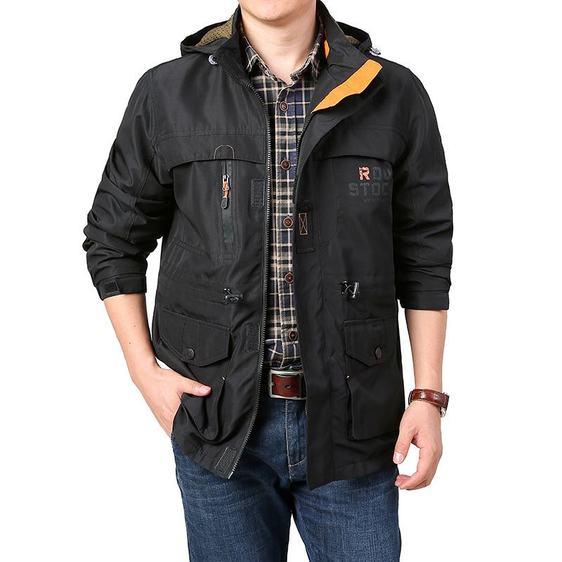Geeignet für alle Jahreszeiten 2025 Frühling Herbst Casual Outdoor Militärmantel Schnelltrocknende Wanderjacke für Herren 086_voghion.com