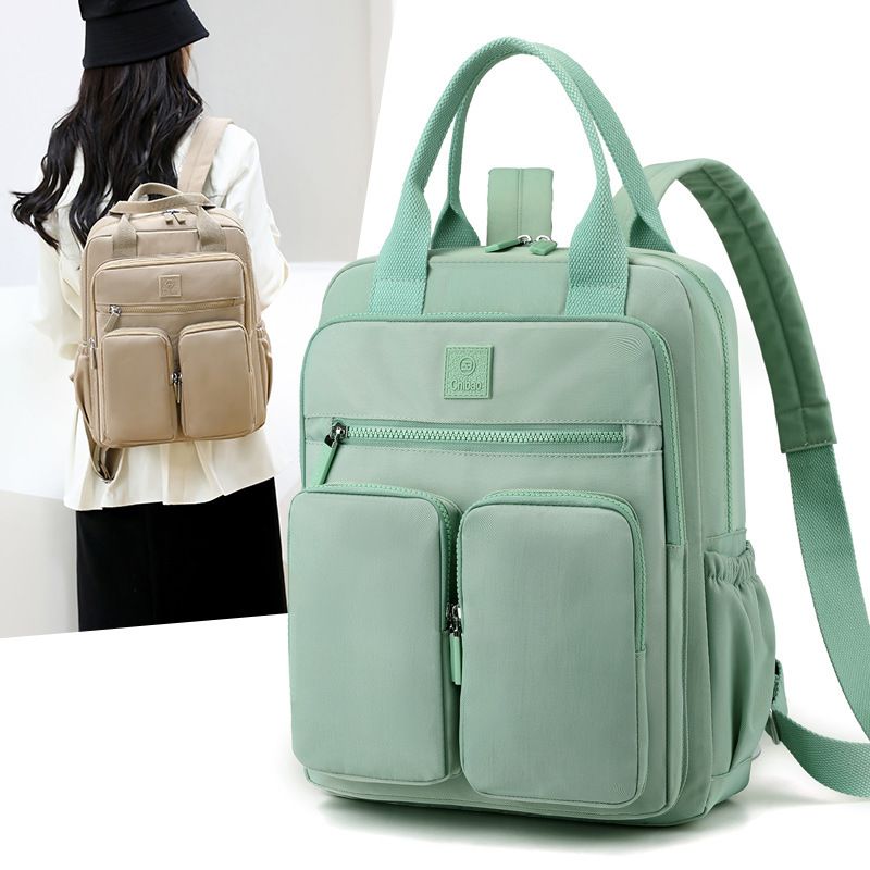 Women's 2024 New Nylon Water-Resistant Multi-Functional Handheld Casual Versatile Backpack_voghion.com