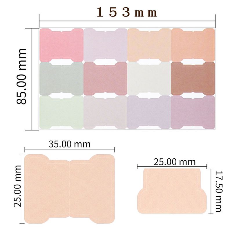 Bohemian Style Index Tabs, Blank Writable Sticky Notes For Bible, Journals, And Books, Colorful Self-Adhesive Labels_voghion.com