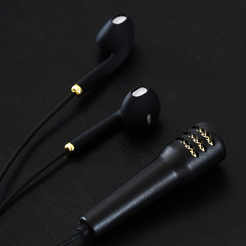 Dźwięk 1,2 m Przewodowe Praktyczne Mini Super Jakość Stylowe 3,5 mm Słuchawki douszne z mikrofonem do karaoke_voghion.com