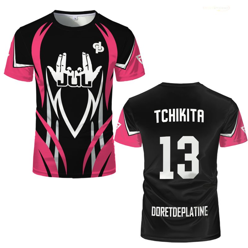 2025 New JUL T-shirts Men And Women Pink Breathable Quick-drying Training DP Football Jerseys Summer Fashion Casual Sports Tops_voghion.com