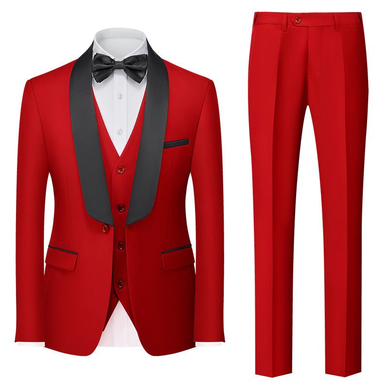 CT New Three-Piece Set Men's Double Split Formal Suit_voghion.com