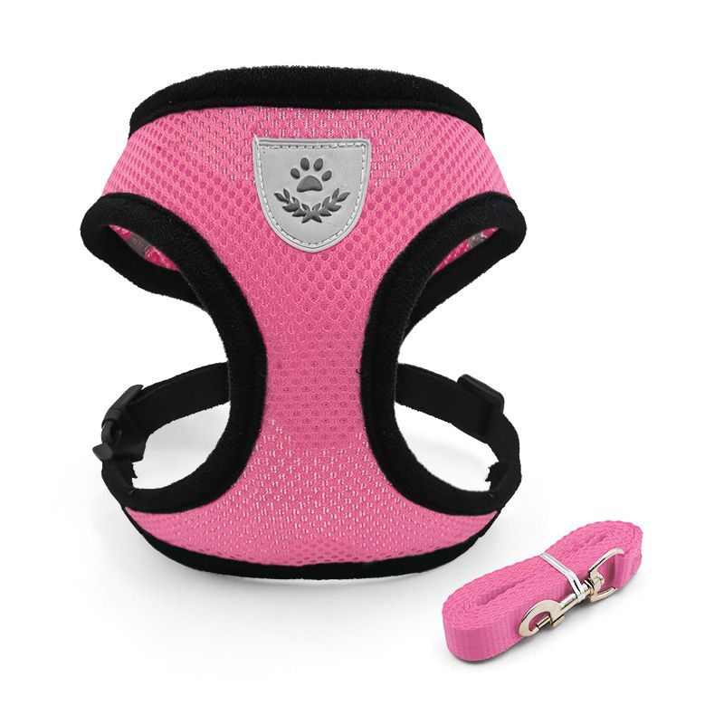 Pet Harness For Walking Dogs And Cats, Outdoor Adjustable Explosion-Proof Vest-Style Leash_voghion.com