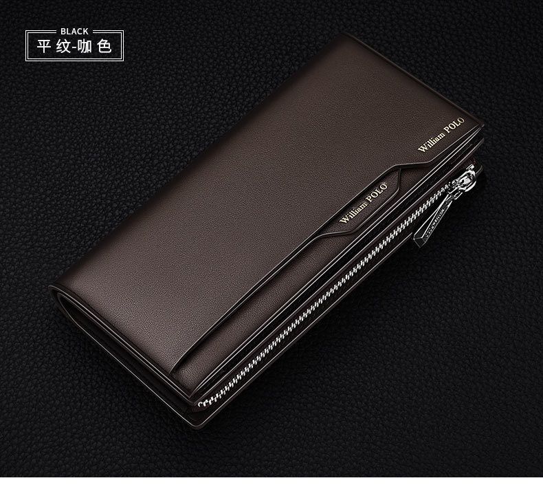 Emperor Paul Long Headcoat - Cartera de piel de vacuno de gran capacidad para hombre_voghion.com