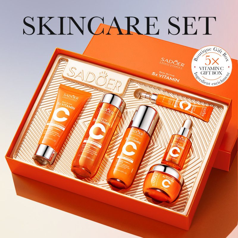 Full English Set SADOER Fivefold Vitamin C Whitening And Brightening Skincare_voghion.com