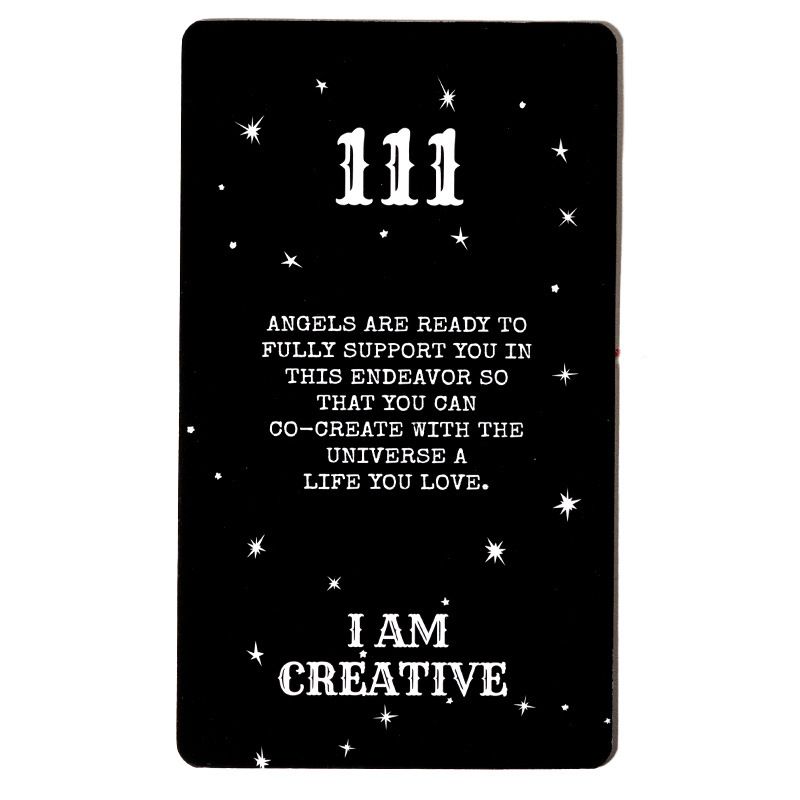 Angyalszám üzenet Kiváló minőségű aranybélyegzett Tarot kártyák Csúcskategóriás pókerkártyák_voghion.com