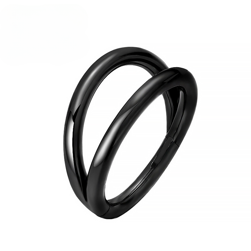 F136 Anello al naso in titanio Piercing al trago Cartilagine Segmento incernierato Daith Elica 16G Orecchio Spirale Setto Labret Gioielli per il corpo all'ingrosso_voghion.com
