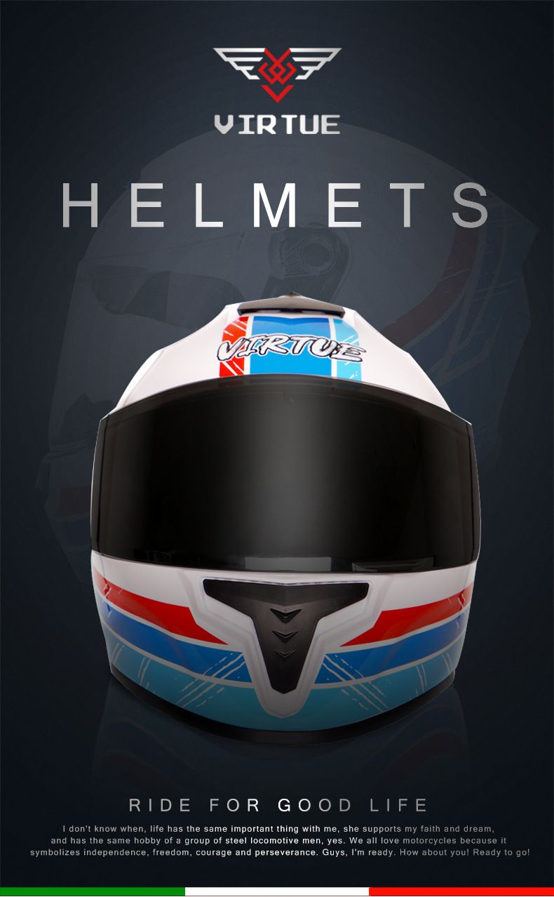 Elektresche Motorradhelm Männer a Fraen Véier Saisone Bluetooth DOT Vollhelm Motorradhelm_voghion.com