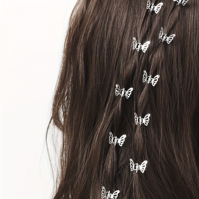 10 pezzi di accessori fai da te per dreadlock per parrucche, i più venduti in Europa e in America, clip per extension a forma di treccia a farfalla cava_voghion.com