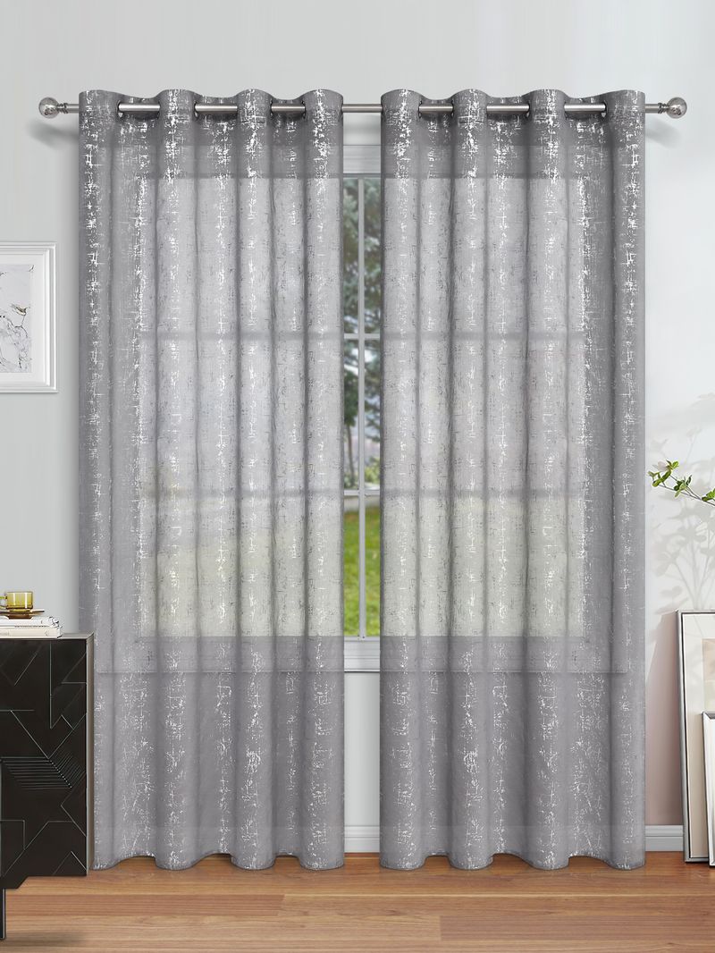 Gardinen Sëlwerfolie Kräizmuster Transparent Gardinen Halleftransparent Voile Gardinen mat Liichtfilter Dekorativ Fënsterpaneelen_voghion.com