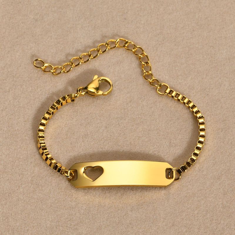 Braccialetti curvi in acciaio inossidabile dorato da donna e da bambino, gioielli alla moda e personalizzati con incisione_voghion.com