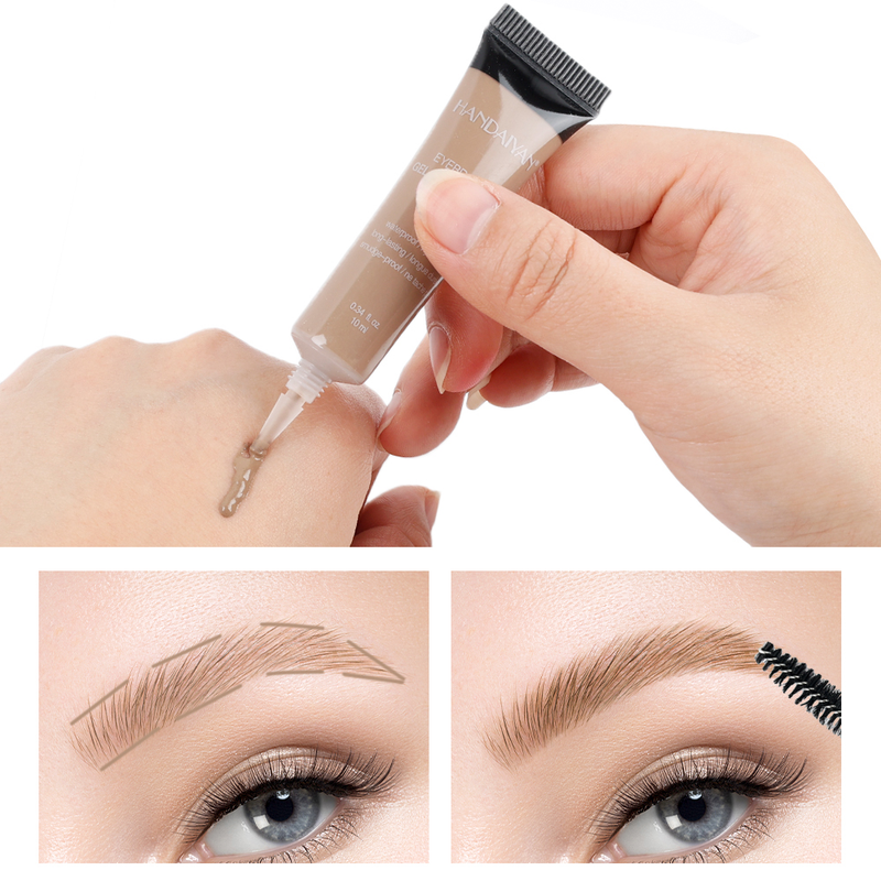6 Colors Liquid Dyeing Eyebrow Cream Waterproof Natural Brow Tattoo Tint Makeup Eye Brow Cream Gel Eyebro                  bro_voghion.com