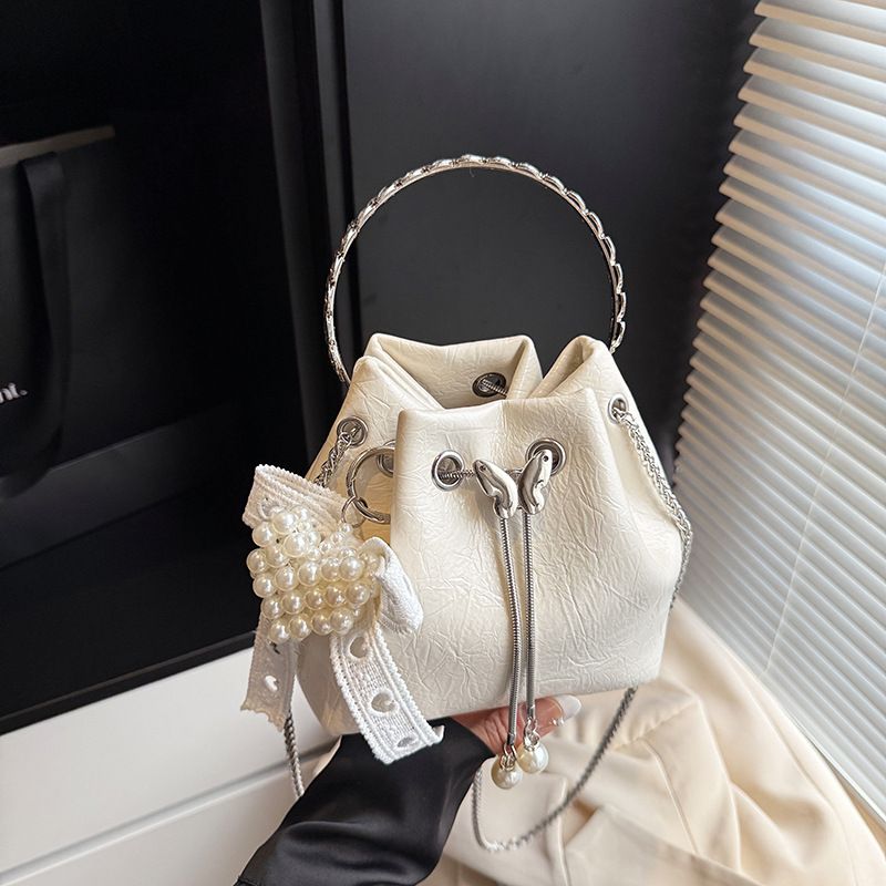 Exquisite Super Popular Small For Women 2025 New Summer Versatile Chain Crossbody Trendy Handheld Bucket Bag_voghion.com