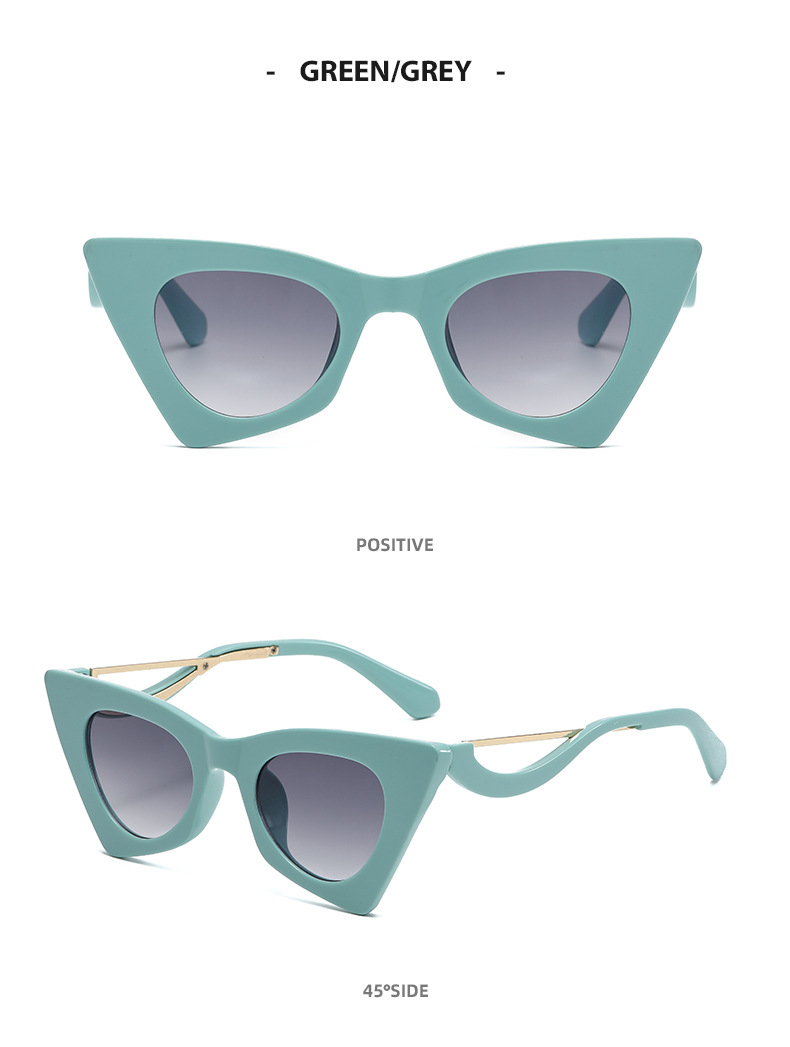 New Cat Eye Styling, Face Shaping, Self Taking Sunglasses, Flat Light Mirrors, Walking Show, Personalized and_voghion.com