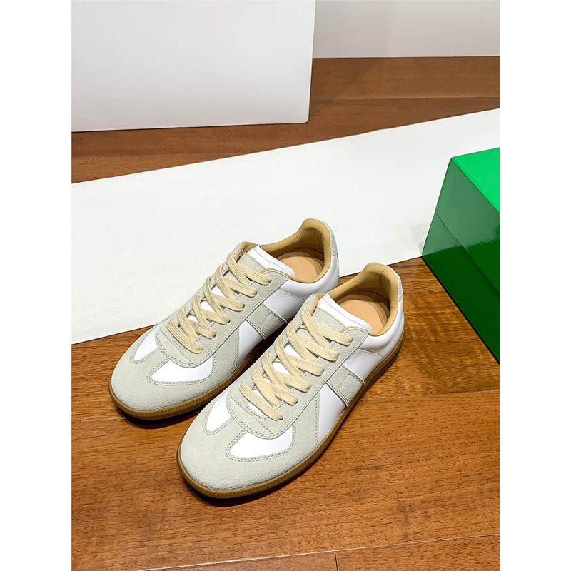 Top-Version Mm6 Margiela Training Damen Vielseitige Color-Block Schnürschuhe Agan Sneakers Sport Casual Weiße Schuhe für Männer_voghion.com