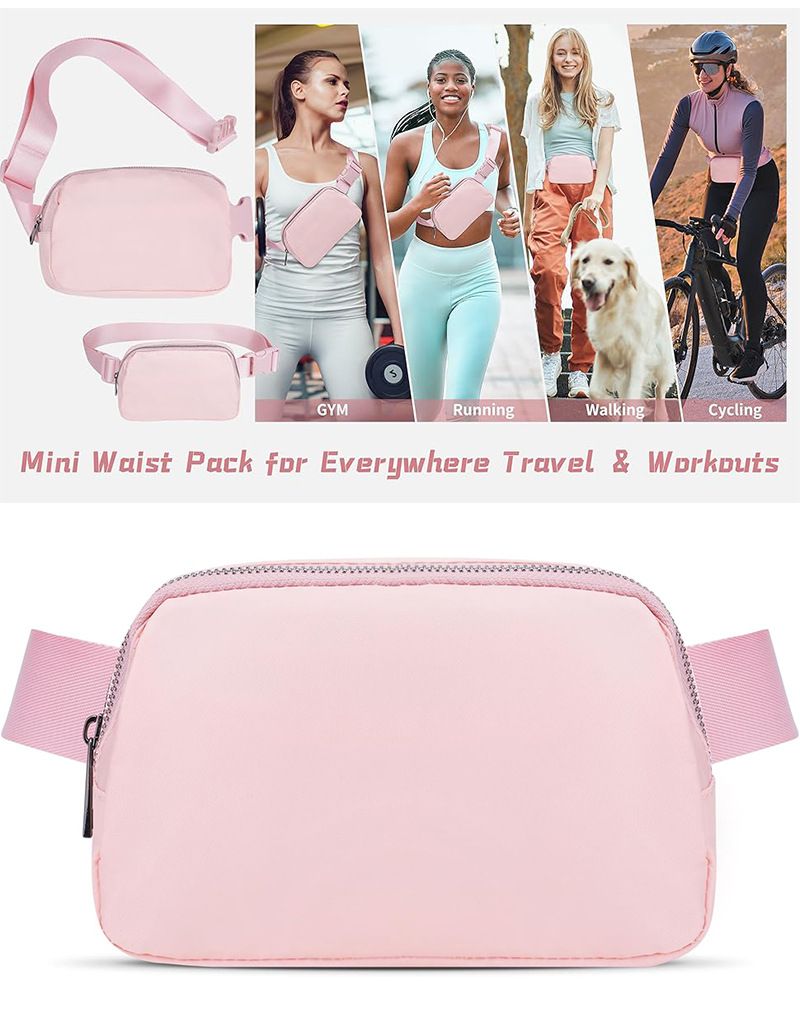 Borsa da palestra, per sport all'aria aperta, tempo libero, corsa, tracolla, impermeabile, in nylon, portatile, da portare in vita_voghion.com