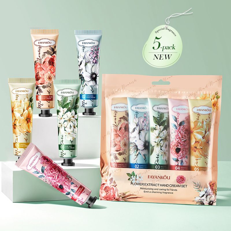 FAYANKOU Flower Series Moisturizing Autumn And Winter Anti Dry Crack Hand Cream In Full English_voghion.com