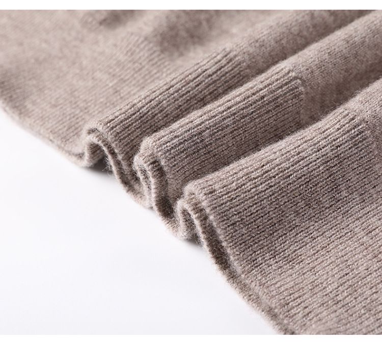 Maglione di lana per uomo autunno e inverno, abbigliamento maschile di mezza età, maglione di base lavorato a maglia multicolore, maglione a collo alto con interno in lana_voghion.com