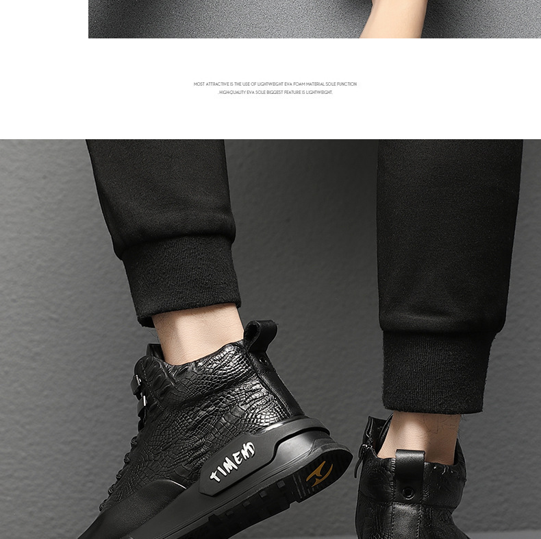Botas Martin para hombre de invierno de corte alto de felpa, botas de nieve cálidas antideslizantes para trabajo británico, resistentes al frío e impermeables_voghion.com