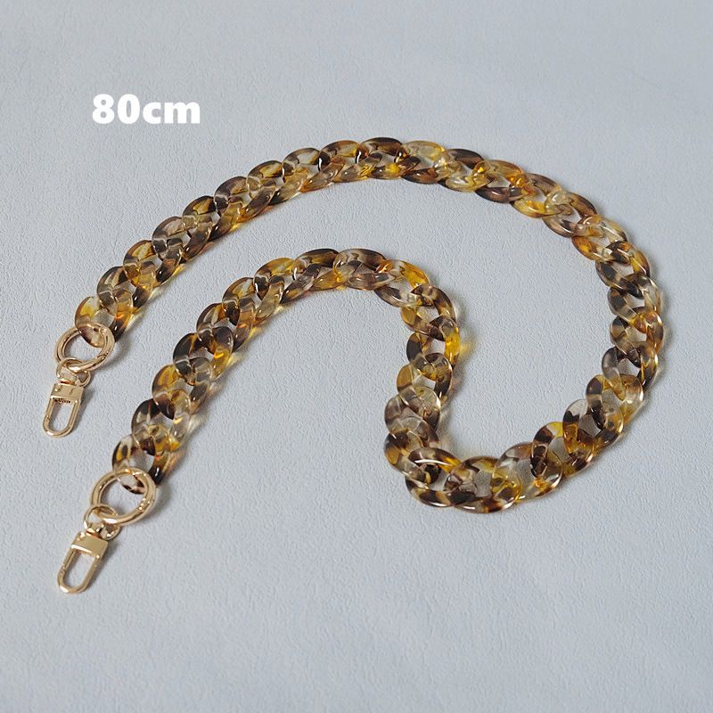 Spring And Summer New Colorful Fishbone Acrylic Resin Color-Block Handmade Detachable Phone Bag Decoration Chain_voghion.com