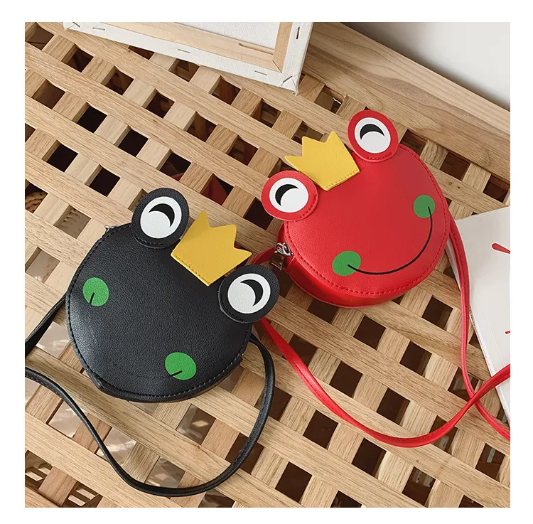 Borse per bambini alla moda, le più recenti borsette da principessa coreane per ragazze, mini borse a tracolla a forma di rana, borse a tracolla per bambini con monete_voghion.com