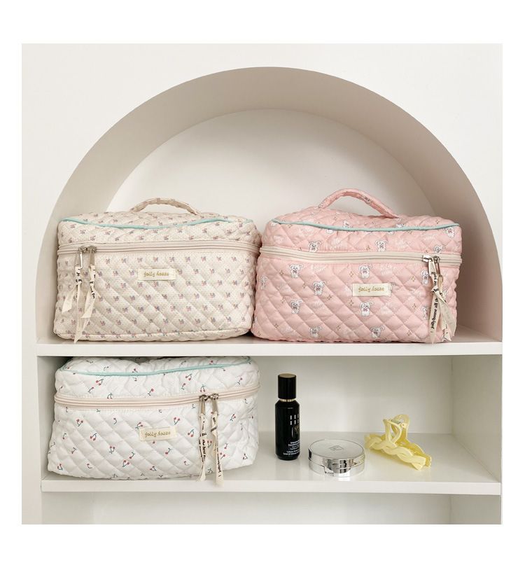 RYYD Quilted Toiletry Case - Box Shape|Cute Cotton|EU Made_voghion.com