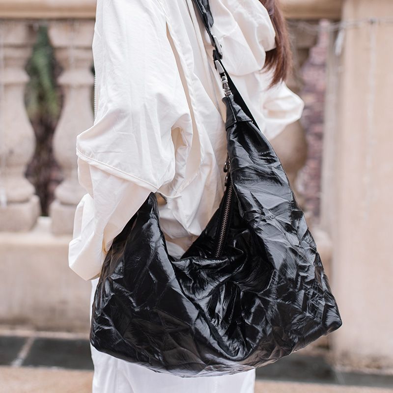 Lässige Umhängetasche mit großer Kapazität, Unterarm-Handtasche, Damen-Einkaufstasche, vielseitig_voghion.com