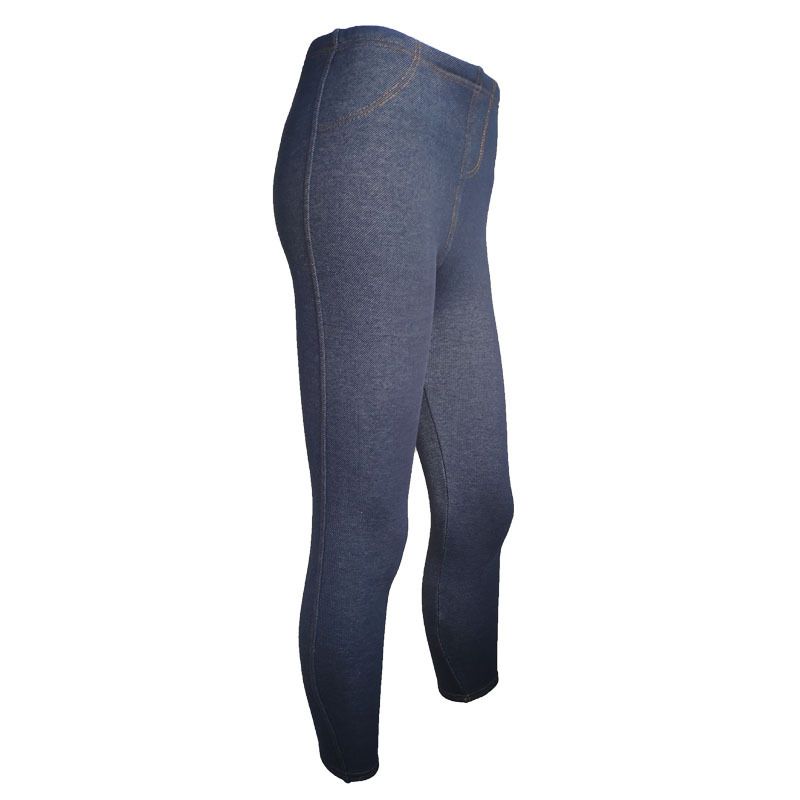 Damen-Leggings aus Samt und dickem Denimimitat, dünne, dicke Thermohose, Bleistifthose_voghion.com