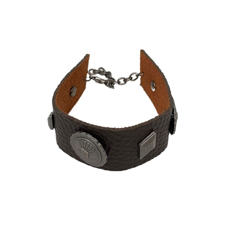 Bracelet large en cuir unisexe Melard, style punk, tendance et tendance_voghion.com