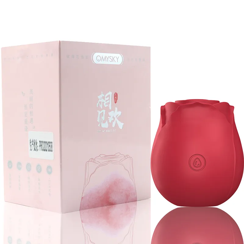 Vibromasseur à succion en forme de Rose, bonne ventouse de mamelon intime, léchage Oral, Stimulation du Clitoris, sexe puissant_voghion.com