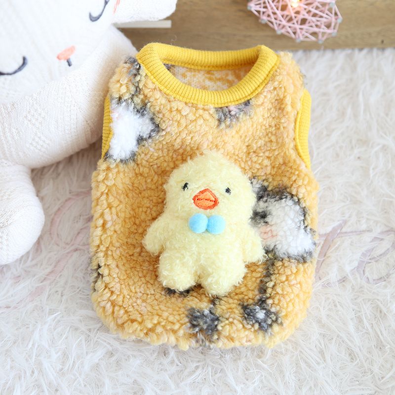 Petstyle Plush Little Doll Cute Cotton Puppy Kitten Clothes Newborn Cat_voghion.com