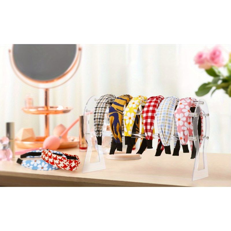 Supporto per fascia, organizer trasparente per fascia, espositore per cerchietti in acrilico, supporto per fascia, porta fascia per donne e ragazze_voghion.com