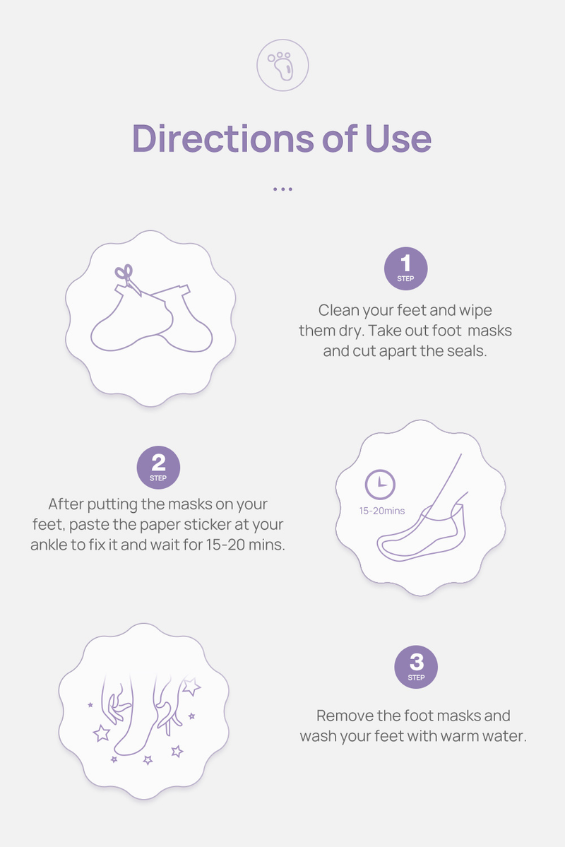 Lanbeina Original Foot Mask 1 Pair New Packaging 0250_voghion.com