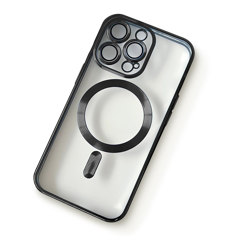 Moda Manyetik Kılıf Magsafe iPhone 14 13 12 11 Pro Max 14 Artı Kaplama Şeffaf Yumuşak Silikon Kablosuz Şarj Kapağı_voghion.com
