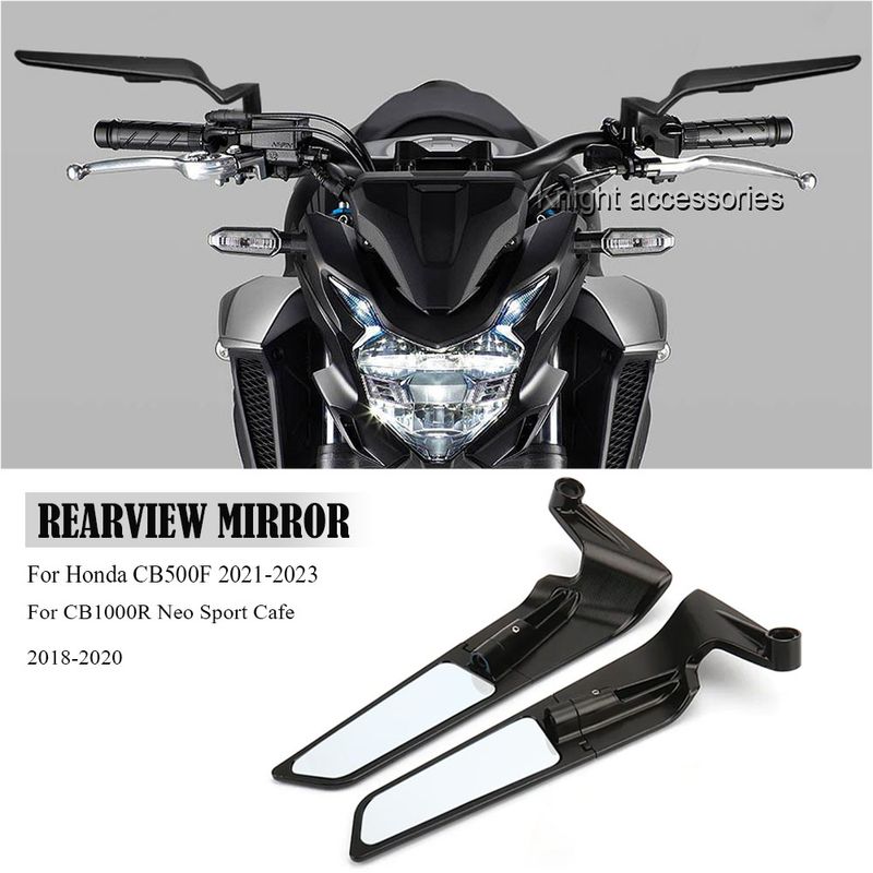 Voor Honda CB500F 21-23 Achteruitkijkspiegel CB1000R Neo Sport Cafe 18-20 Motorfiets Stealth Spiegels Sport Verstelbare draaibare Spiegels_voghion.com