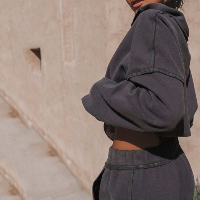 Herbst und Winter Damenmode Sport Freizeit Sweatshirts Hosen Set Zweiteiliges Damen Sportliches Top Jogger Lange Hosen Set_voghion.com